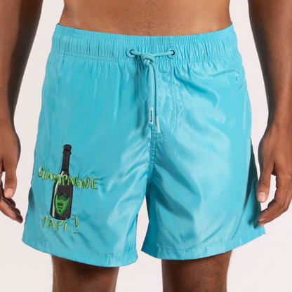 SWIMWEAR CHAMPAGNE PAPI | TIFFANY BLUE