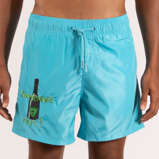 SWIMWEAR CHAMPAGNE PAPI | TIFFANY BLUE