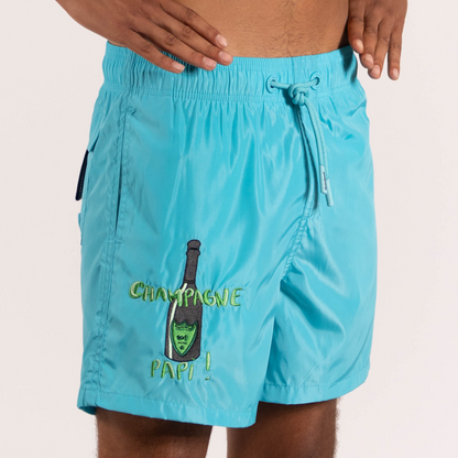 SWIMWEAR CHAMPAGNE PAPI | TIFFANY BLUE