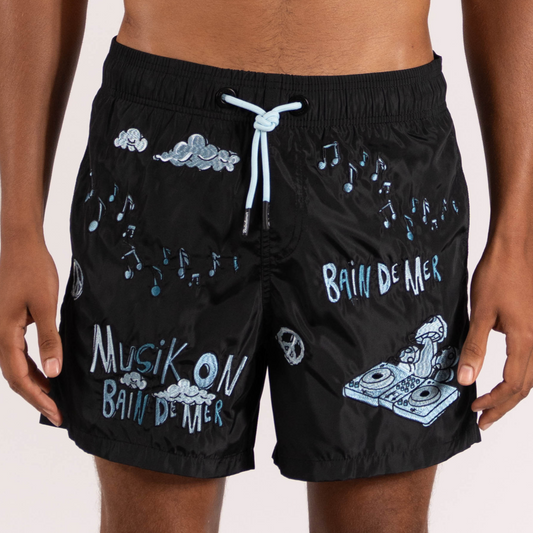 SWIMWEAR MUSIK ON BAINDEMER | BLACK