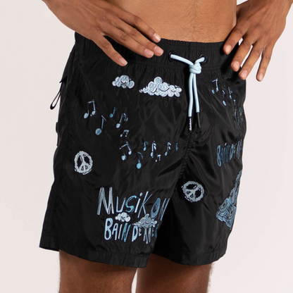 SWIMWEAR MUSIK ON BAINDEMER | BLACK