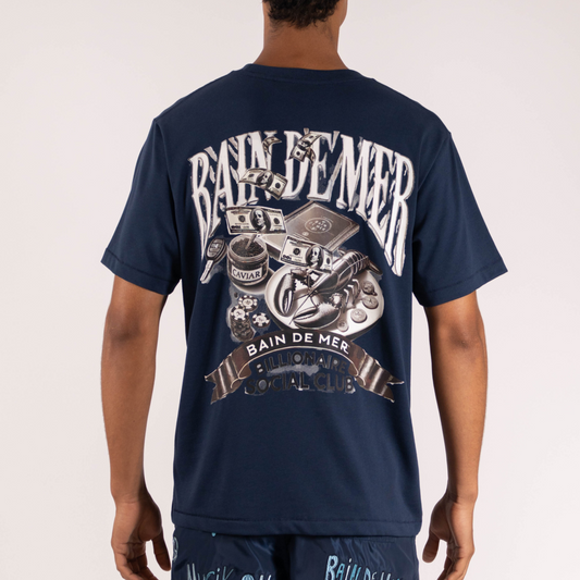 T-SHIRT BILLIONAIRE SOCIAL CLUB | NAVY