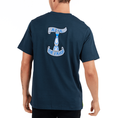 ALLARD NAVY BLUE | Oversized Cotton T-Shirt AZUL
