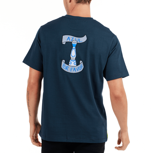 ALLARD NAVY BLUE | Oversized Cotton T-Shirt AZUL
