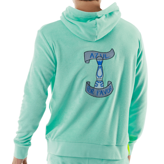 BOHEME TIFFANY BLUE | Towelling Hoodie AZUL POR FAVOR